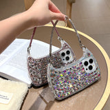Premium 3D Glass Rhinestone Handbag-Style Phone Case for iPhone