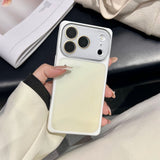 Square Gradient Contrast Color Shockproof Case for iPhone
