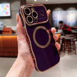 Large Wave Magnetic Side-Heart Phone Case for iPhone