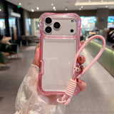 3-In-1 Waist-Length Airbag Phone Case with Lanyard for IPhone