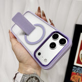 Matte Skin‑Friendly Magnetic Stand Anti‑Drop Case for iPhone