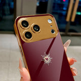 Light Luxury Glowing Heart Electroplated Case for iPhone