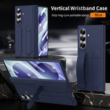 Wrist Strap & S Pen Slot Kickstand Shockproof Case for Samsung Z Fold
