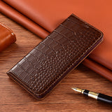 Crocodile Texture Genuine Leather Card Slot Case for iPhone