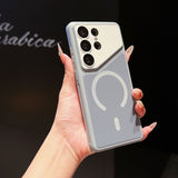 Cloth Texture Matte Dual Color Magnetic Case for Samsung