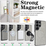 2-in-1 Magnetic Card Holder Shockproof PU Case for Samsung