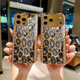 Leopard Print Electroplated Case for iPhone