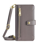 Crossbody Lanyard Leather Phone Case For iPhone