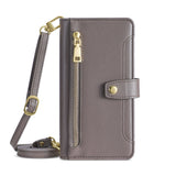 Multifunctional Crossbody Wallet Card Holder Leather Case for iPhone