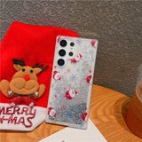 Quicksand Christmas Cartoon Soft Edge Phone Case for Samsung