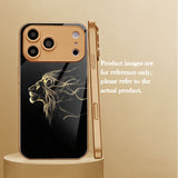Luxury Black & Gold Lion Electroplated Case for iPhone