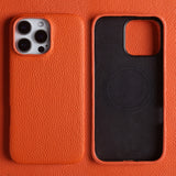 Full-Cover Magnetic Genuine Leather Case for iPhone