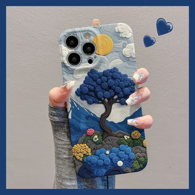 Cool Flower Tree Phone Case For iPhone