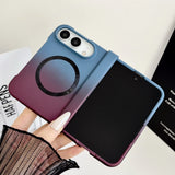 Gradient Matte Magnetic Full Coverage Soft Touch Case for iPhone Duo