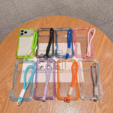 3-In-1 Waist-Length Airbag Phone Case with Lanyard for IPhone