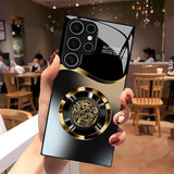Aperture Dragon Pattern Electroplated Case for Samsung