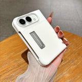 Litchi Grain Kickstand Full Coverage Shockproof Case for iPhone Duo