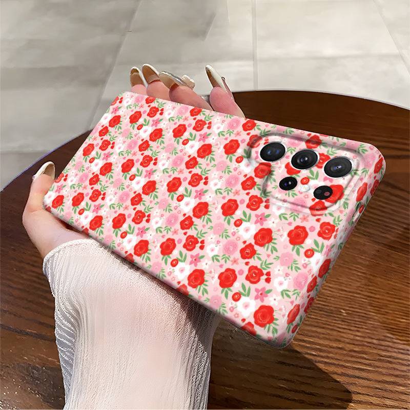 Romantic Rose Flower Phone Case Suitable for Samsung