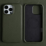 Full-Cover Magnetic Genuine Leather Case for iPhone
