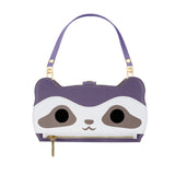 Cute Raccoon Leather with lanyard Wallet Case for Samsung