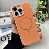 Summer Cooling Hollow-Mesh Magnetic Shockproof Phone Case for iPhone