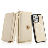 Magnetic Crossbody Handheld Wallet Card Leather Case for iPhone