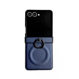 Simple Ring Buckle Full-Coverage Hinge Magnetic Case for Samsung
