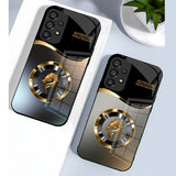 Dragon Head Gradient Glass Anti-Drop Phone Case For Samsung