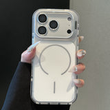 Magnetic Shockproof Case with Lens Film & Lens Holder for iPhone
