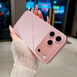 Light Pink Minimalist Heart Electroplated Case for iPhone