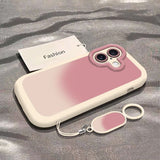 Gradient Pink Full-Coverage Shockproof Soft Case for iPhone