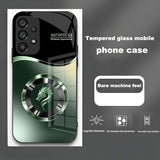 Dragon Head Gradient Glass Anti-Drop Phone Case For Samsung