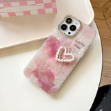 Cute Heart with Lanyard Phone Case for iPhone