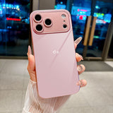 Light Pink Minimalist Heart Electroplated Case for iPhone