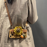 Sunflower Wrist Strap with Lanyard Phone Case for iPhone