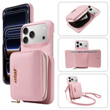 Leather Crossbody Wallet Phone Case for iPhone