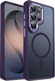 Magnetic Matte Soft‑Touch Shockproof Case for Samsung