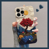 Cool Flower Tree Phone Case For iPhone