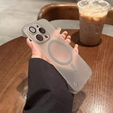 Magnetic Matte Frameless Case for iPhone