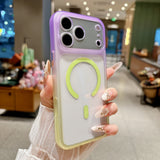 Acrylic Clear Two‑Tone Magnetic Case for iPhone