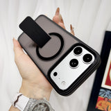 Matte Skin‑Friendly Magnetic Stand Anti‑Drop Case for iPhone