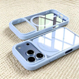 Magnetic Clear Acrylic Silicone Solid Skin-Friendly Case for iPhone