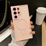 Soft Touch Matte Magnetic Case for Samsung