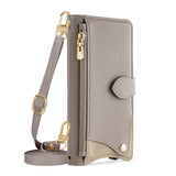 Fashion Wallet Leather Case with Lanyard for iPhone