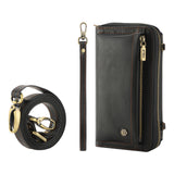 Multifunctional Crossbody Wallet Leather Case for iPhone