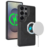 2-in-1 Magnetic Card Holder Shockproof PU Case for Samsung