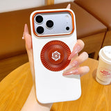 Graphene Heat Dissipation Vegan Leather Case for iPhone
