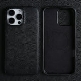 Full-Cover Magnetic Genuine Leather Case for iPhone
