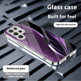 New Gradient Line Electroplated Shockproof Phone Case For Samsung