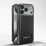 Magnetic Charging with Stand Leather Case for iPhone